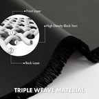 MIULEE 4 Panel Set Short Bedroom Blackout Curtains 54 Inch Long Dark Grey | - Image 3