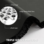 MIULEE 4-Panel 36 Inch Blackout Kitchen Tier Curtains Over Sink Dark Grey | - Image 3