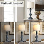 Cinkeda 29" Tall Farmhouse Table Lamp - Image 3