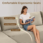133" Oversized Cloud Boneless Sofa Couch - Image 3