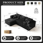 AUGOP 96" Sectional Couches for Living Room Modern Modular Sofa - Image 2