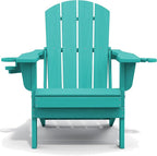 SERWALL Adirondack Chair with Cup Holders - Image 10