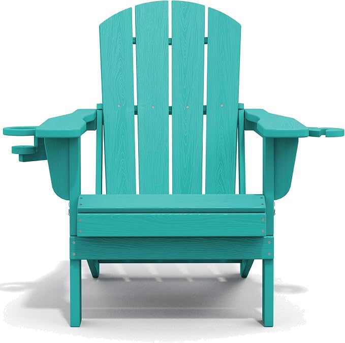 SERWALL Adirondack Chair with Cup Holders - Image 10