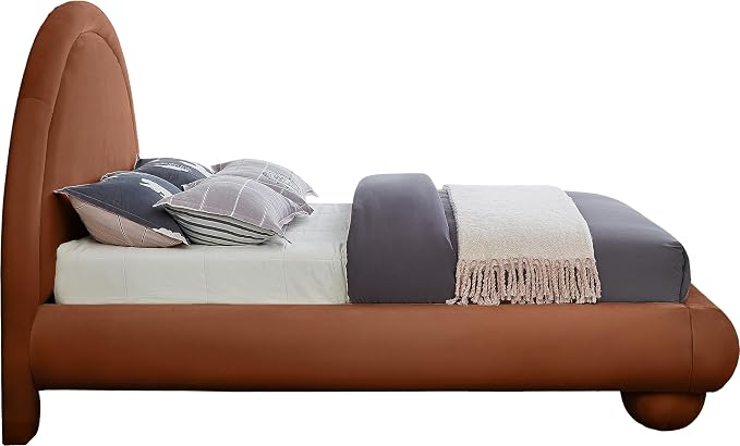 Meridian Furniture MadridCognac-F Madrid Collection Art Deco Full Bed - Image 5