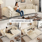 97.7" Convertible Queen Sleeper Sofa - Image 3