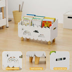 Wood Kids Bookshelf, Montessori Bookshelf, - Image 6