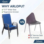 Arlopu 5 Piece Outdoor Patio Dining Set, Porch Furniture - Image 3