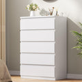 Jocoevol White 5 Drawer Dresser by JOCOEVOL