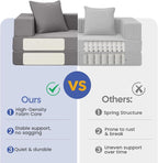 COMAX Futon Sofa Bed, 4‑in‑1 Convertible Sofa Bed, Folding Boneless Couches - Image 5