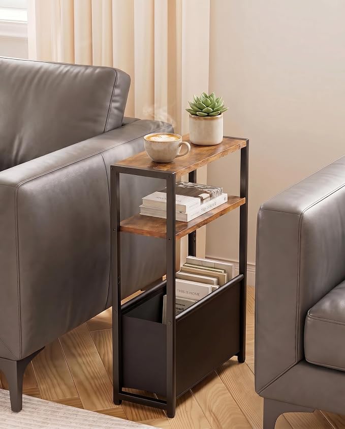Leomonio Narrow Side Table, Slim End Tables by Leomonio