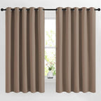 NICETOWN Blackout Bedroom Curtains 66 inches Long, Grommet Room Darkening by NICETOWN