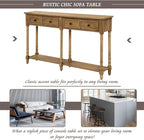Merax Retro Console Table Sofa Table - Image 4