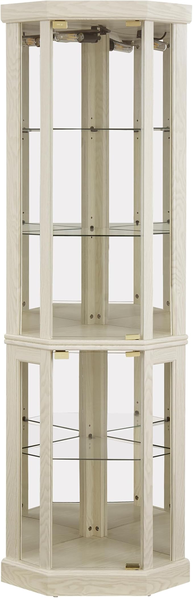 Corner Curio Cabinet, 150lbs Heavy Duty Glass Display Cabinet - Image 8