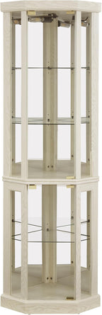 Corner Curio Cabinet, 150lbs Heavy Duty Glass Display Cabinet - Image 8
