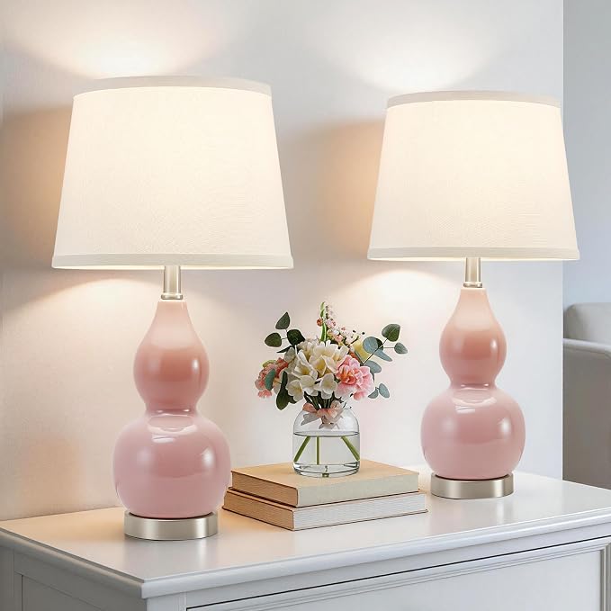 GyroVu 22" Table Lamp Set of 2, Color Temperature Adjustable Double Gourd - Image 4