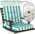 Outdoor Chair Cushions Set of 2, High Back Soft Seat Pad - Image 4