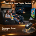 RV Loveseat Recliner Sofa, 3 Seater Massage Wall Hugger Reclining Couch - Image 3