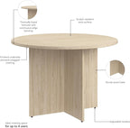 Bush Business Furniture 42-inch Round Conference Table - Image 7