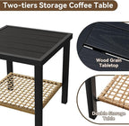 Aoxun 3-Piece Outdoor Rocking Bistro Set, Patio Furniture Set - Image 8