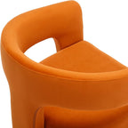 BESTANO Set of 2 Modern Velvet Fabric Upholstered Dining Chairs - Image 5