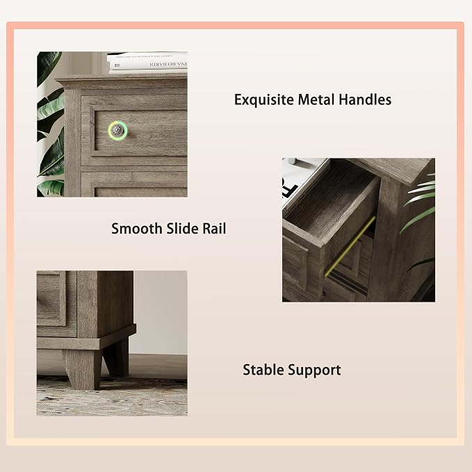 IDEALHOUSE 7 Drawer Dresser, Large Wooden Storage Chest of Drawers - Image 7