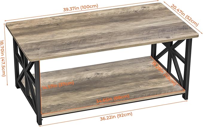 GreenForest Coffee Table for Living Room - Image 3