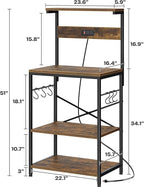 SUPERJARE Kitchen Bakers Rack - Image 9