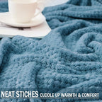 Exclusivo Mezcla Large Waffle Fleece Throw Blanket - Image 4