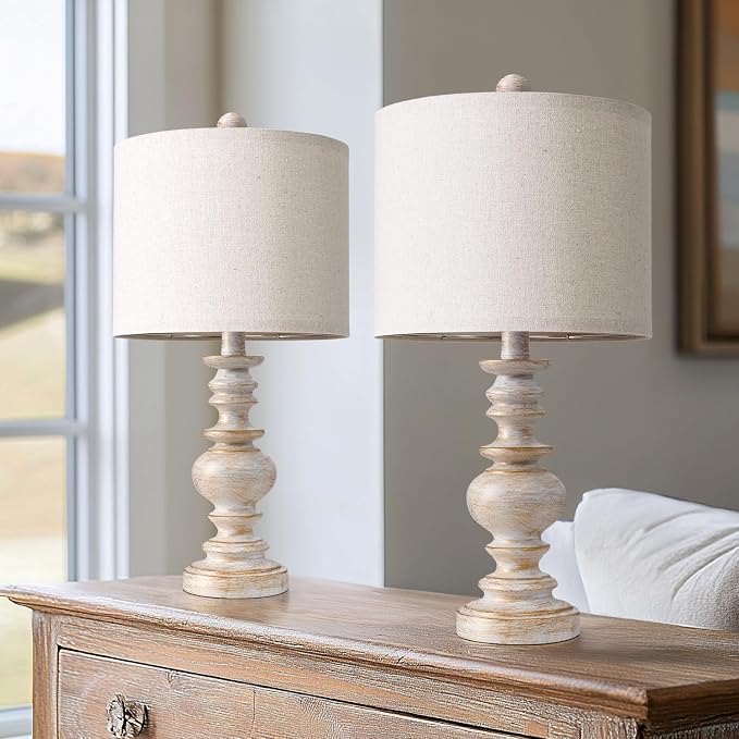 BOBOMOMO 20" Retro Table Lamps Set of 2 - Image 2