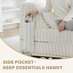 Tiita Folding Sofa Bed Twin Size, Convertible Sleeper Chair Mattress - Image 6