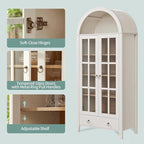 RowyPoey Farmhouse Arched Cabinet - Image 6