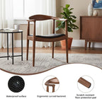 Kennedy Armchair, Mid Century Modern Dining Chair, PU Upholstered Kennedy Chair - Image 4