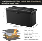 ENGPOW Storage Ottoman Bench, Fireproof Folding Bench - Image 2