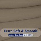 PureFit Stretch Couch Covers for Sofa Large Sofa Slipcovers Natural | 1-Piece - Image 5
