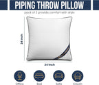 Utopia Bedding 24x24 Throw Pillow Inserts, Decorative Pillows, Plush & - Image 2