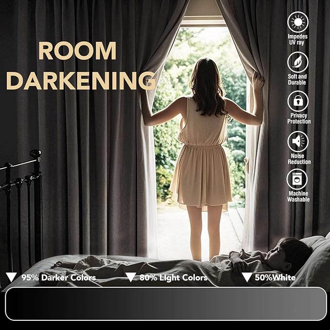 H.VERSAILTEX White Curtains for Bedroom Thermal Insulated Living Room Curtains - Image 7