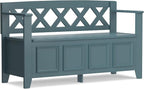 SIMPLIHOME Amherst Entryway Storage Bench by SimpliHome