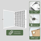 Shot Glass Display Cabinet Solid Wood - Image 4