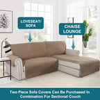 Turquoize 100% Waterproof Sofa Covers Chaise Lounge L Shape Sofa Protector Slip - Image 5
