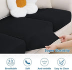 Milk Silk Couch Cushion Covers, Sofa Covers Washable - Image 5
