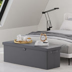 DocSafe Storage Ottoman Bench, Fireproof＆Waterproof Folding Bench - Image 2