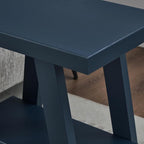 Roundhill Furniture Athens Contemporary Wood Shelf Side Table in Navy Blue - Image 5