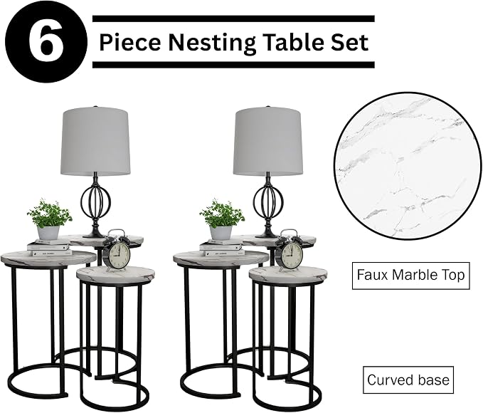 Lavish Home Nesting Tables - Image 3
