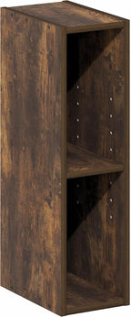 Furinno Fulda Book Shelf, 2-Tier Narrow Bookshelf, Bookcase - Image 6