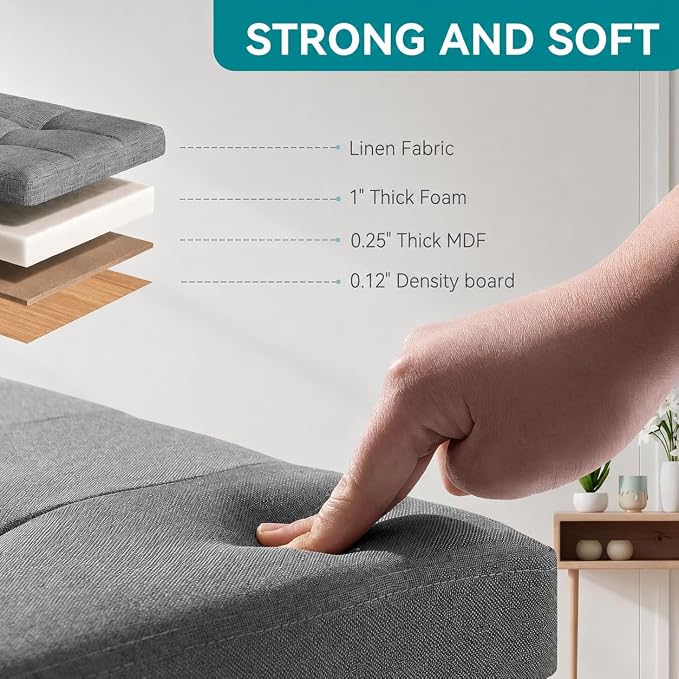BRIAN & DANY Ottoman with Storage, Small Storage Ottoman - Image 4
