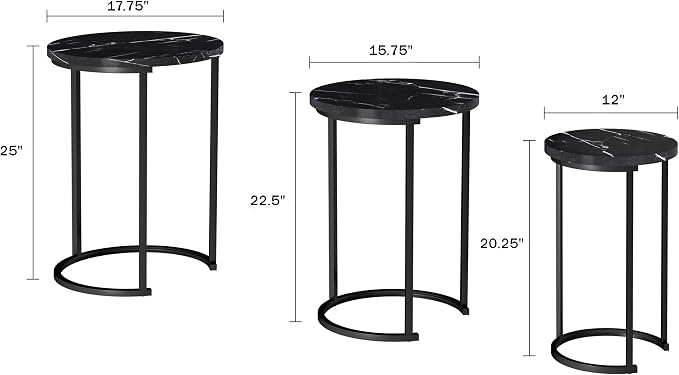 Lavish Home Nesting Tables - Image 2