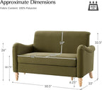 EcoHarbor Living 50.5" Mid-Century Modern Couch, Upholstered Sofa - Image 2