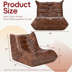Hobestluk Small Bean Bag Chair Lazy Floor Sofa Bean Bags - Image 2