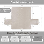 Soft Quilted Couch Cover with Pockets - Image 7