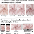 Blush Sheer Curtains 54 Inches Long 2 Panels Set, Airy & Breathable Dual Rod - Image 7